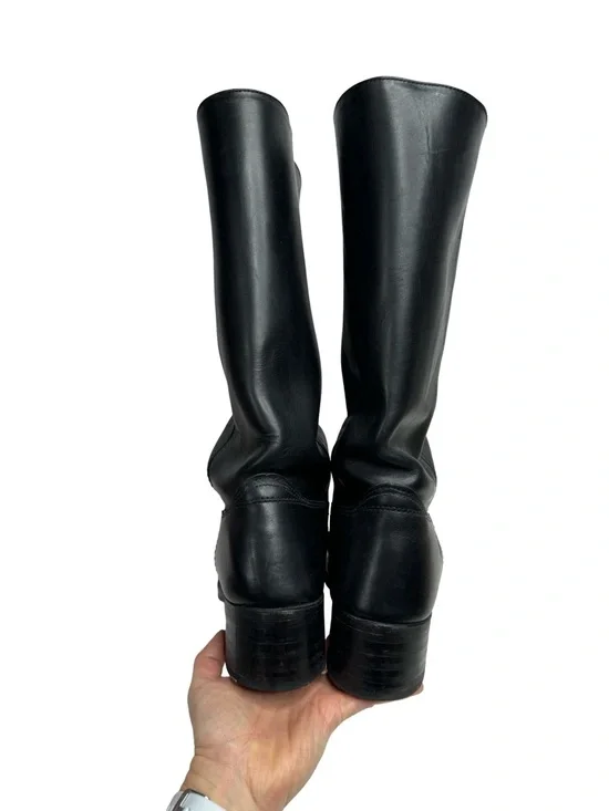 Frye | Vintage 1990’s Campus 14L Boot in Black Leather 9 - Picture 6 of 13